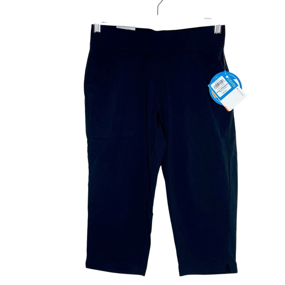Columbia Anytime Casual Capri Pants Black Womens Small Hiking Outdoor